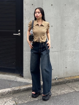 栗原あいりさん(レディース・162cm)の夏コーディネート