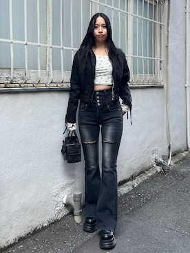 栗原あいりさん（レディース・161cm）の冬コーディネート