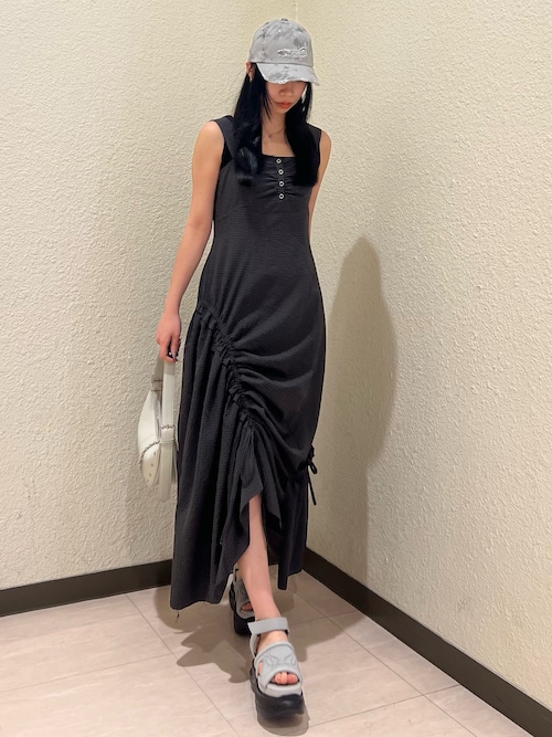 EMODA ワンピース カラージップニットワンピース : ZOZOTOWN