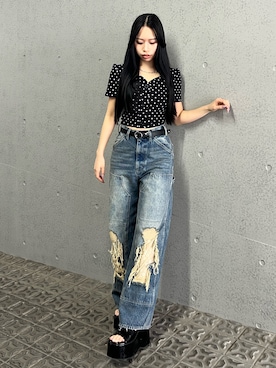 栗原あいりさん（レディース・161cm）の春コーディネート