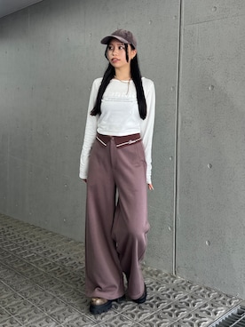 栗原あいりさん（レディース・162cm）の秋コーディネート