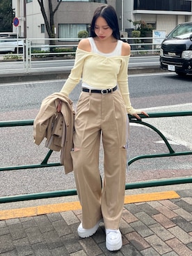 栗原あいりさん（レディース・161cm）の春コーディネート