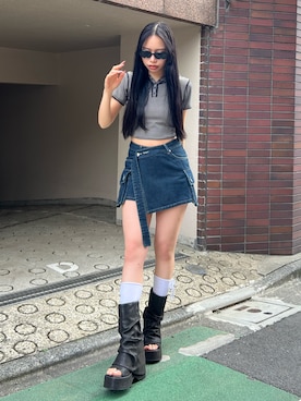 栗原あいりさん（レディース・161cm）の春コーディネート