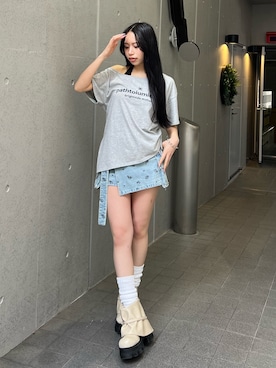 「EMODA（エモダ）のアイテム（アクセサリー）」を使った、栗原あいりさん（レディース・161cm）の春コーディネート