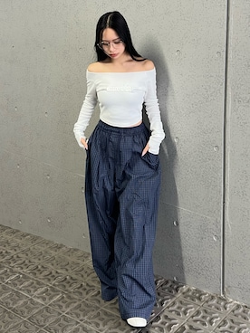 栗原あいりさん（レディース・161cm）の春コーディネート