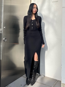 栗原あいりさん（レディース・161cm）の冬コーディネート