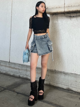 栗原あいりさん（骨格ウェーブ・レディース・161cm）の夏コーディネート