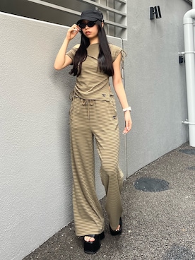 栗原あいりさん(レディース・162cm)の夏コーディネート