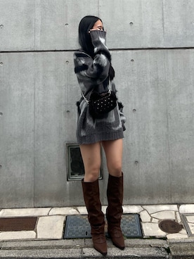 「EMODA（エモダ）のアイテム」を使った、栗原あいりさん（レディース・161cm）の秋コーディネート