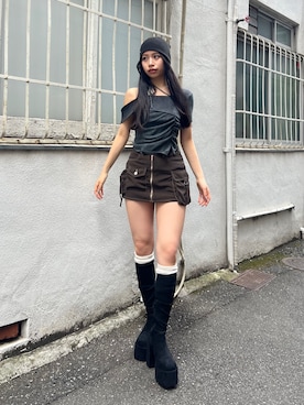 栗原あいりさん(レディース・162cm)の秋コーディネート