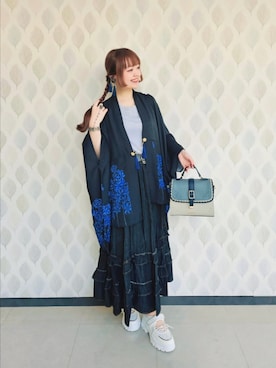 「アイテム（チャーム）」を使った、axes_staff_kurumiさん（レディース・159cm）の夏コーディネート