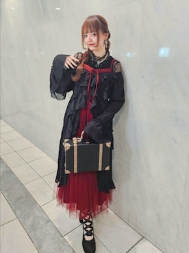 「アイテム（ワンピース/ドレス）」を使った、axes_staff_kurumiさん（レディース・159cm・20代）の夏コーディネート