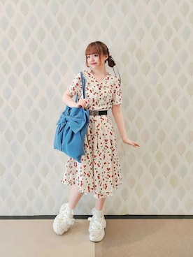 「アイテム（バレッタ/ヘアクリップ）」を使った、axes_staff_kurumiさん（レディース・159cm）の夏コーディネート