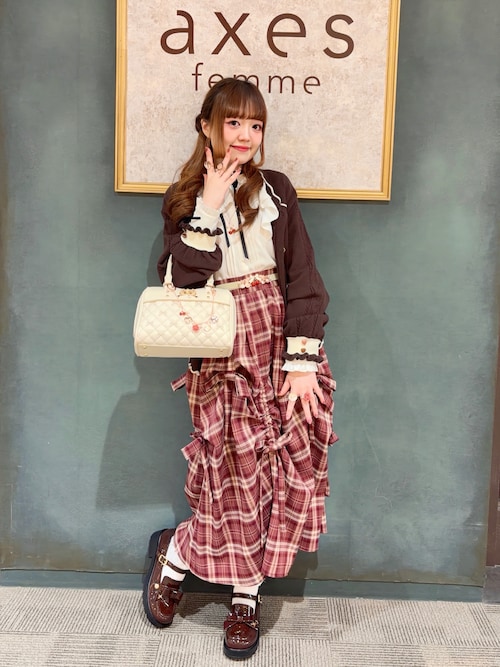 ディヴェールショコラ細ベルト（ベルト）｜axes femme（アクシーズ
