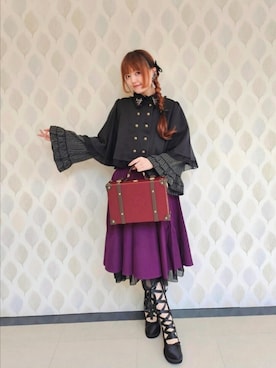 「アイテム（ベスト）」を使った、axes_staff_kurumiさん（レディース・159cm）の秋コーディネート