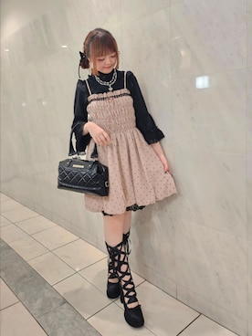 「アイテム（チュニック）」を使った、axes_staff_kurumiさん（レディース・159cm）の秋コーディネート