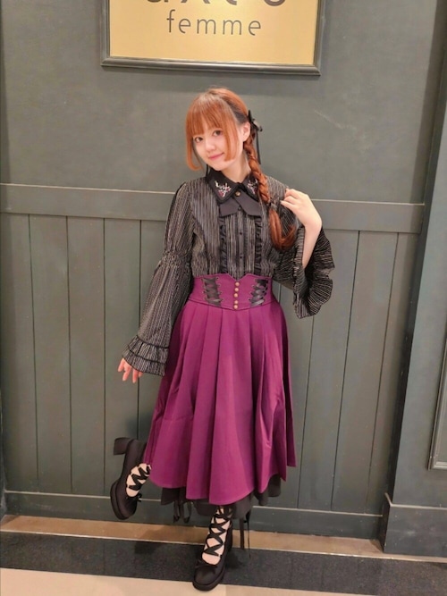 セール】レースアップサテンシューズ（パンプス）｜axes femme