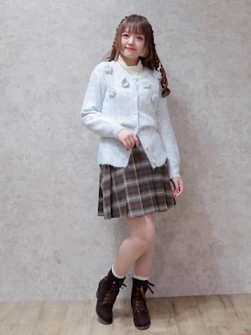 「スカートコーデ」｜axes_staff_kurumiさん（レディース・159cm）の冬コーディネート