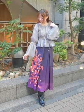 「アイテム（タンクトップ）」を使った、axes_staff_kurumiさん（レディース・159cm）の秋コーディネート