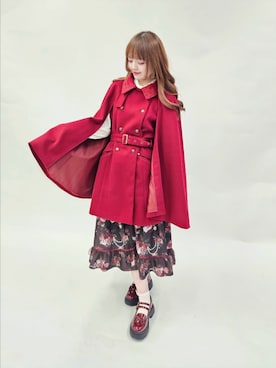 「アイテム（ダッフルコート）」を使った、axes_staff_kurumiさん（レディース・159cm）の秋コーディネート