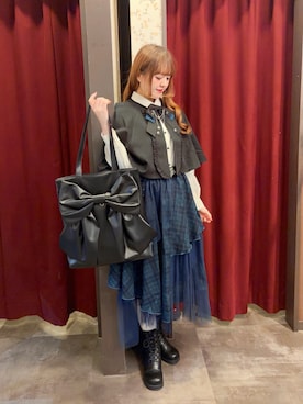 「アイテム（キャスケット）」を使った、くるみ❀.*ﾟさん（レディース・160cm）の冬コーディネート