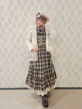 「アイテム（帽子）」を使った、axes_staff_kurumiさん（レディース・159cm）の秋コーディネート