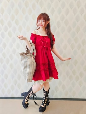 「アイテム（財布/小物）」を使った、axes_staff_kurumiさん（レディース・159cm）の夏コーディネート