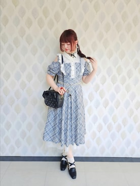 「axes femme（アクシーズファム）のアイテム」を使った、axes_staff_kurumiさん（レディース・159cm）の夏コーディネート