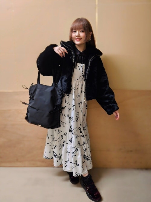 axes femme - ビジューリボンブローチ付ブラウス axes femme POETIQUE（アクシーズファムポエティック）の