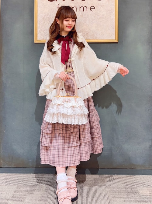 axes femme（アクシーズ ファム） カーディガン ふわふわモヘアニット