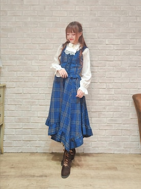 「アイテム（ベスト）」を使った、axes_staff_kurumiさん（レディース・159cm）の秋コーディネート