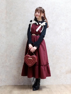 「アイテム（リング）」を使った、axes_staff_kurumiさん（レディース・159cm）の秋コーディネート