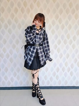 「アイテム（バックパック/リュック）」を使った、axes_staff_kurumiさん（レディース・159cm）の秋コーディネート