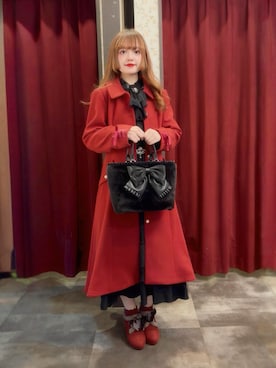 「アイテム（ダッフルコート）」を使った、axes_staff_kurumiさん（レディース・159cm）の秋コーディネート