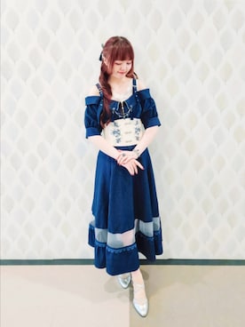 「アイテム（チャーム）」を使った、axes_staff_kurumiさん（レディース・159cm・20代）の夏コーディネート