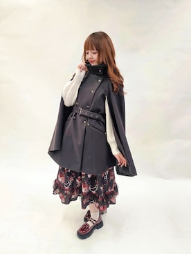 「アイテム（ダッフルコート）」を使った、axes_staff_kurumiさん（レディース・159cm）の秋コーディネート