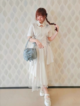 「アイテム（ピアス（両耳用））」を使った、axes_staff_kurumiさん（レディース・159cm・20代）の夏コーディネート