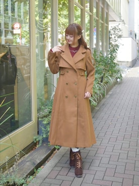 「お洒落さんとつながりたい」｜「アイテム（ソックス/靴下）」を使った、axes_staff_kurumiさん（レディース・159cm）の秋コーディネート