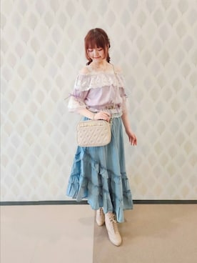 「アイテム（ピアス（両耳用））」を使った、axes_staff_kurumiさん（レディース・159cm・20代）の夏コーディネート