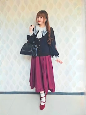 「アイテム（ピアス（両耳用））」を使った、axes_staff_kurumiさん（レディース・159cm）の秋コーディネート