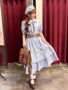 「アイテム（雑貨/ホビー、ホワイト系）」を使った、くるみ❀.*ﾟさん（レディース・160cm）の夏コーディネート