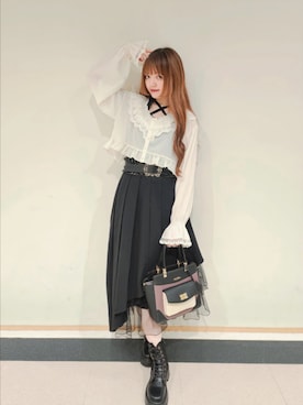 「アイテム（タンクトップ）」を使った、axes_staff_kurumiさん（レディース・159cm）の秋コーディネート