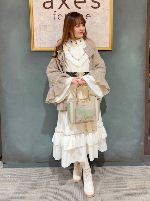 ローズ×リボン姫袖ワンピース