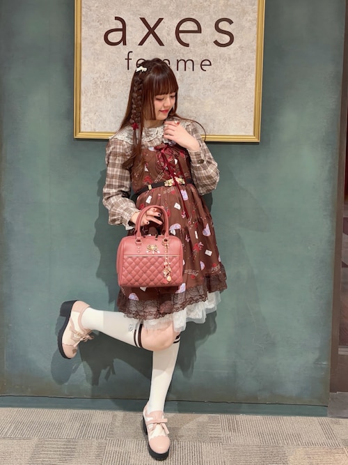 バレンタインプリントチュニック（チュニック）｜axes femme