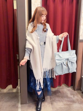 「アイテム（チュニック）」を使った、くるみ❀.*ﾟさん（レディース・160cm）の冬コーディネート