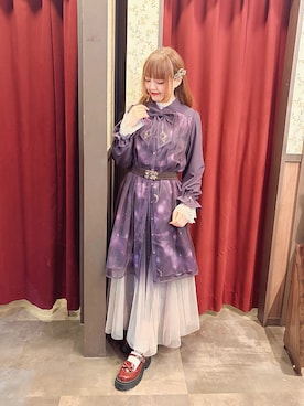 「アイテム（チャーム）」を使った、くるみ❀.*ﾟさん（レディース・159cm）の冬コーディネート