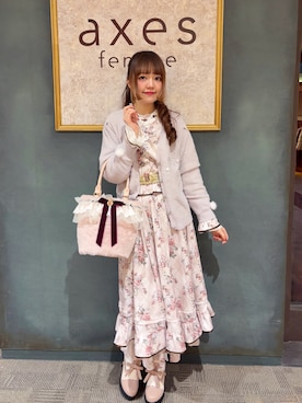 「アイテム（チャーム）」を使った、くるみ❀.*ﾟさん（レディース・160cm）の冬コーディネート