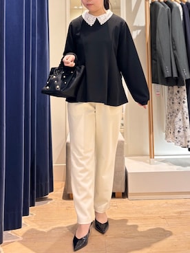 「MICO COULIER（ミコクリエ）のアイテム」を使った、たかさん（レディース・155cm）の春コーディネート