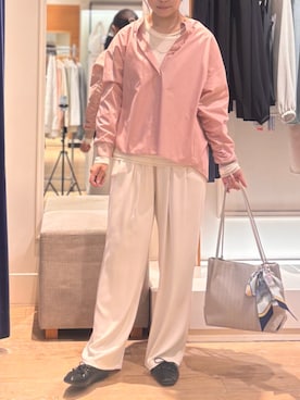 「MICO COULIER（ミコクリエ）のアイテム（パンツ）」を使った、たかさん（レディース・155cm）の春コーディネート
