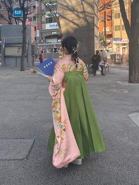 「袴」｜「アイテム（その他）」を使った、まゆさん（レディース・150cm）の春コーディネート